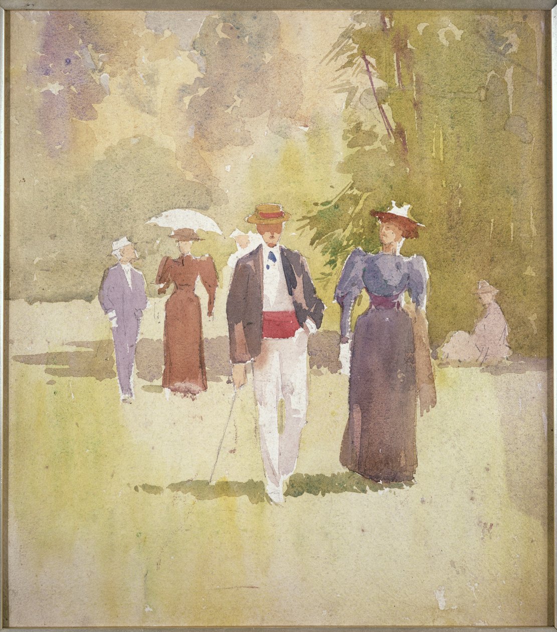 Ein Spaziergang im Park von Albert Henry Fullwood