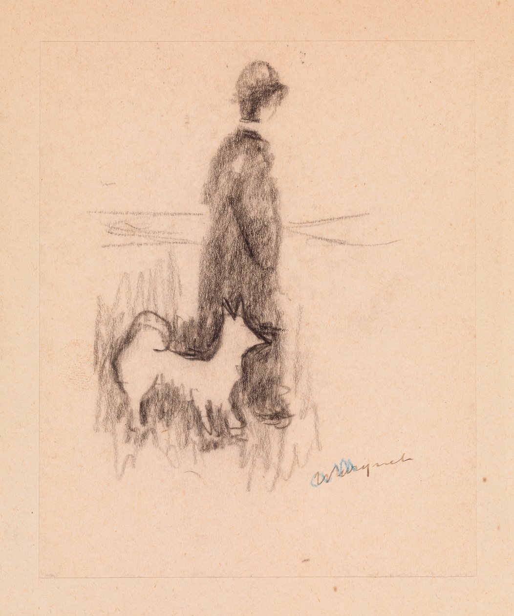 Figur und Hund von Albert Marquet
