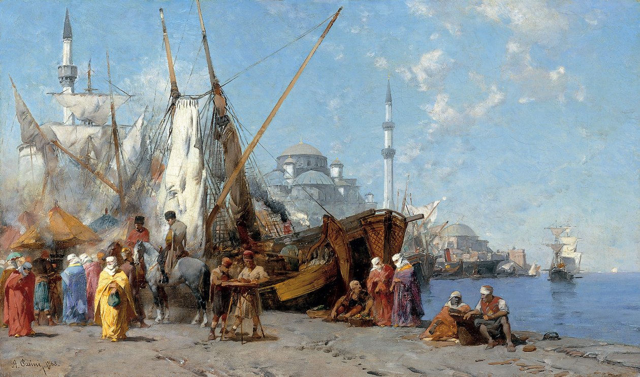 Markt in Istanbul von Alberto Pasini