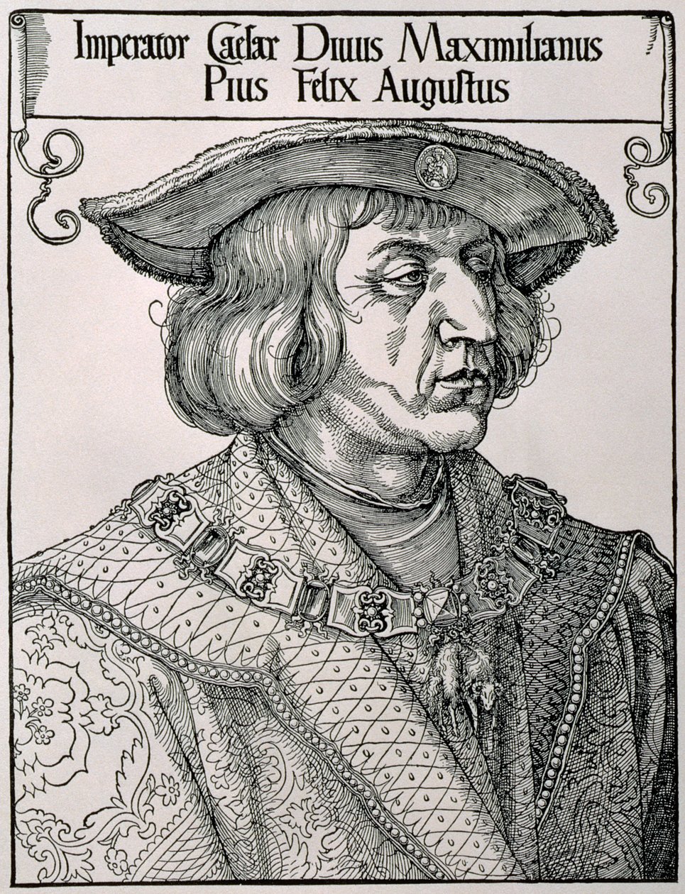 Kaiser Maximilian I. von Deutschland (1459-1519), frühes 16. Jahrhundert von Albrecht Dürer