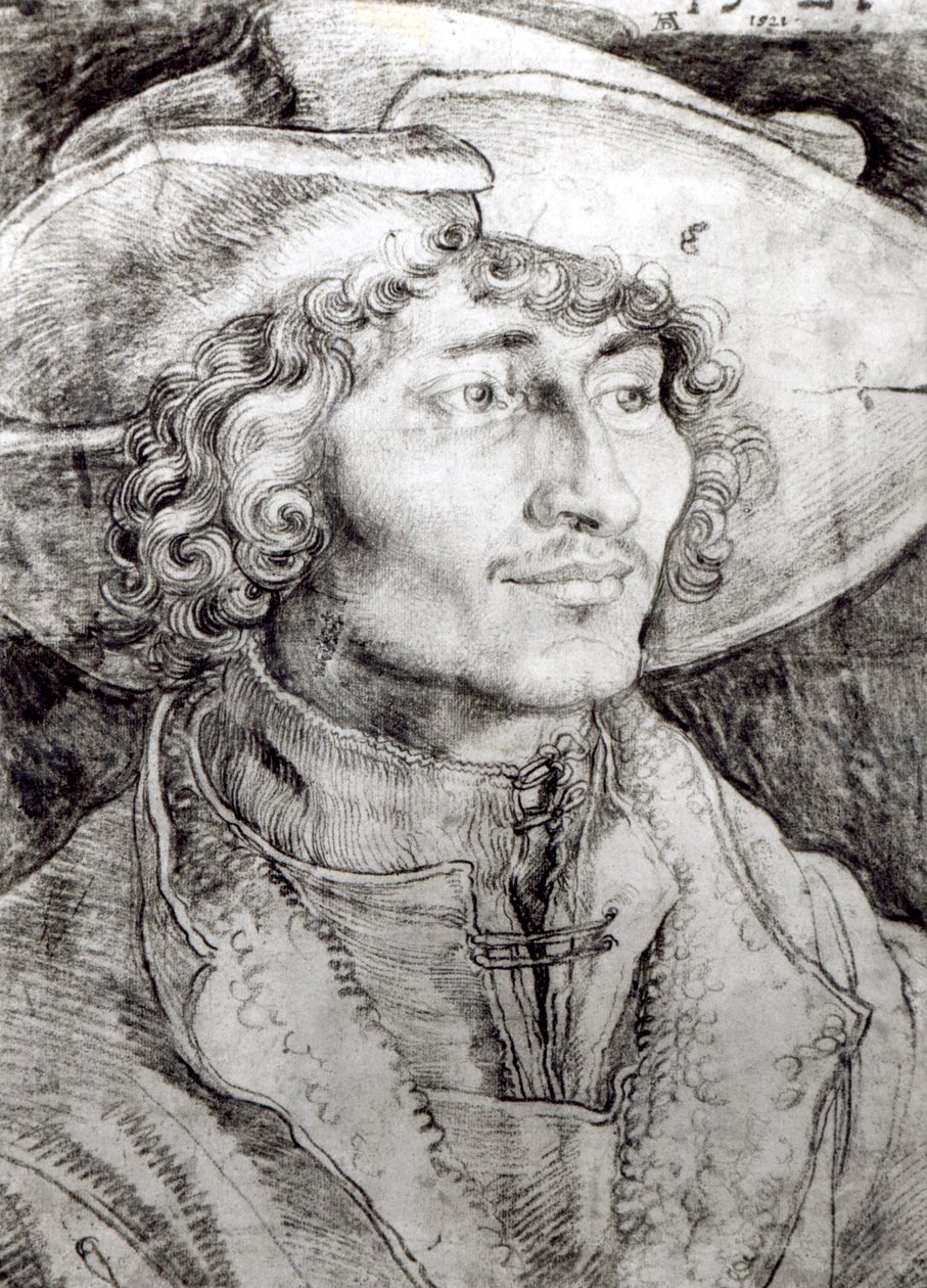 Porträt eines unbekannten Mannes, 1521 von Albrecht Dürer
