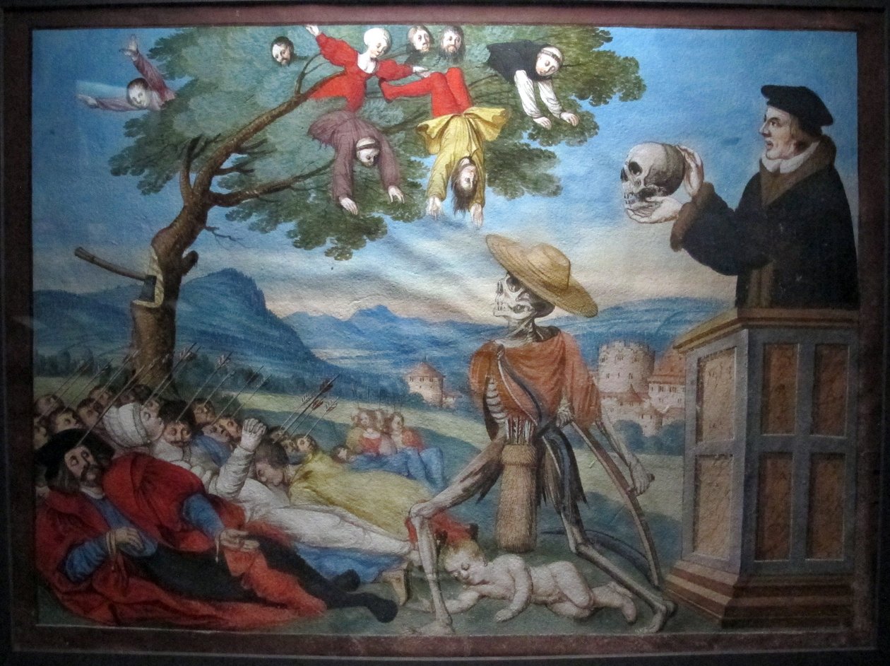 Kopie des verlorenen Totentanzes von M. Manuel vom Dominikanerfriedhof in Bern (1512-20) von Albrecht Kauw