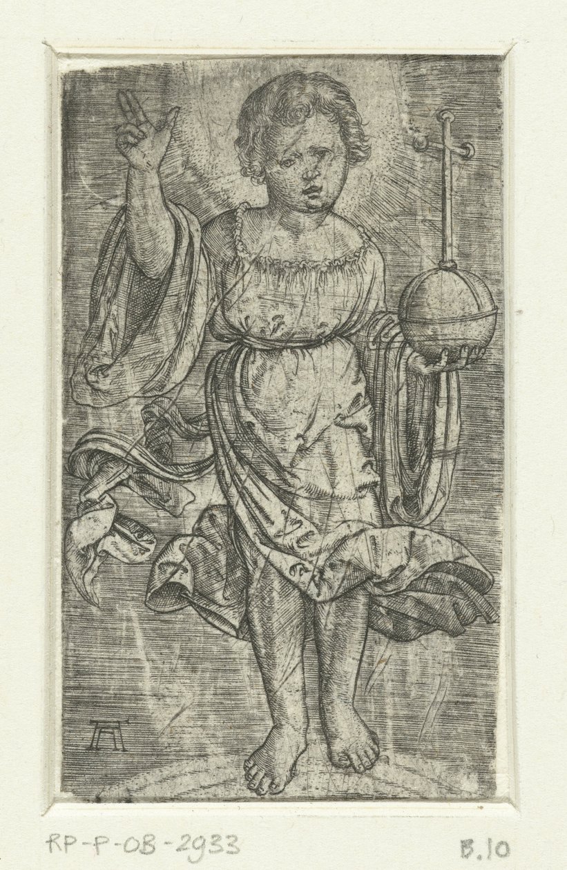 Christuskind auf einem Regenbogen von Albrecht Altdorfer