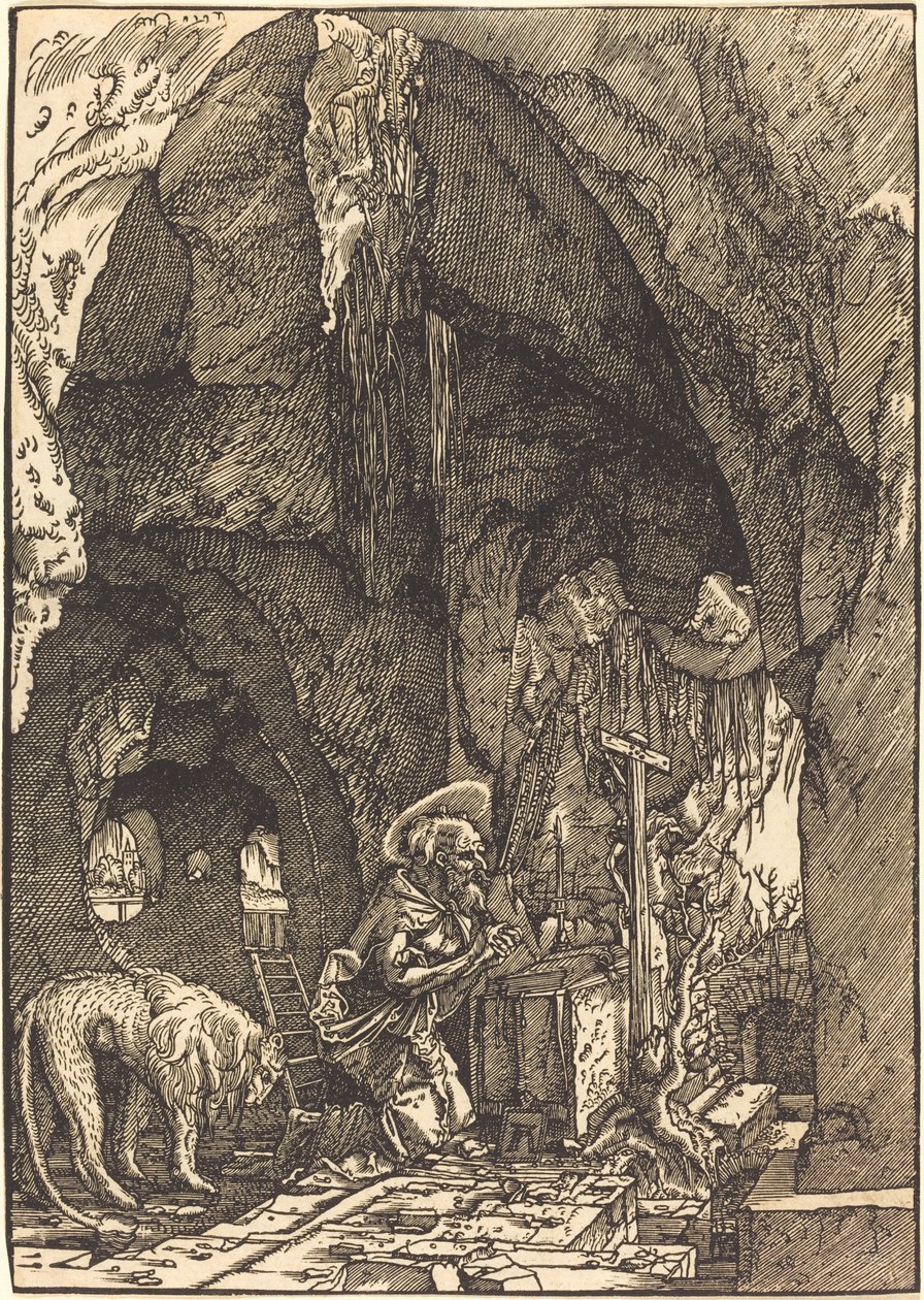 Heiliger Hieronymus in der Höhle von Albrecht Altdorfer