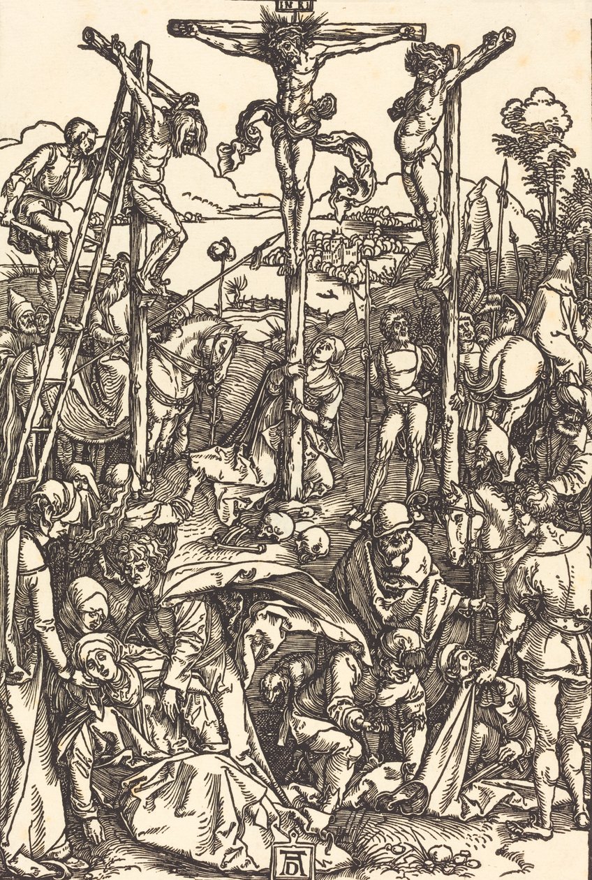 Kalvarienberg mit den drei Kreuzen, ca. 1504-1505 von Albrecht Dürer