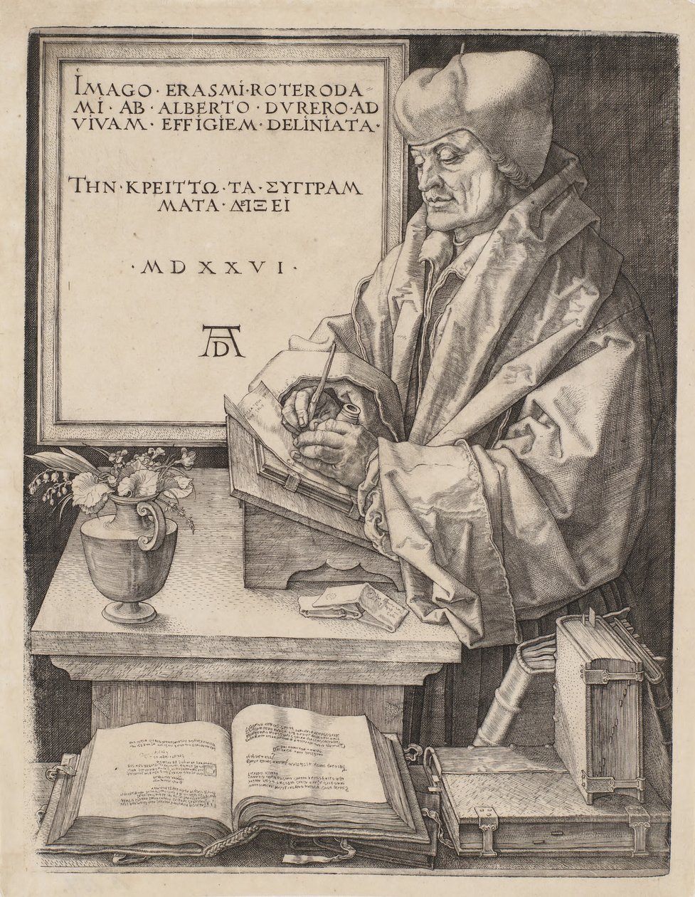 Erasmus von Rotterdam von Albrecht Dürer