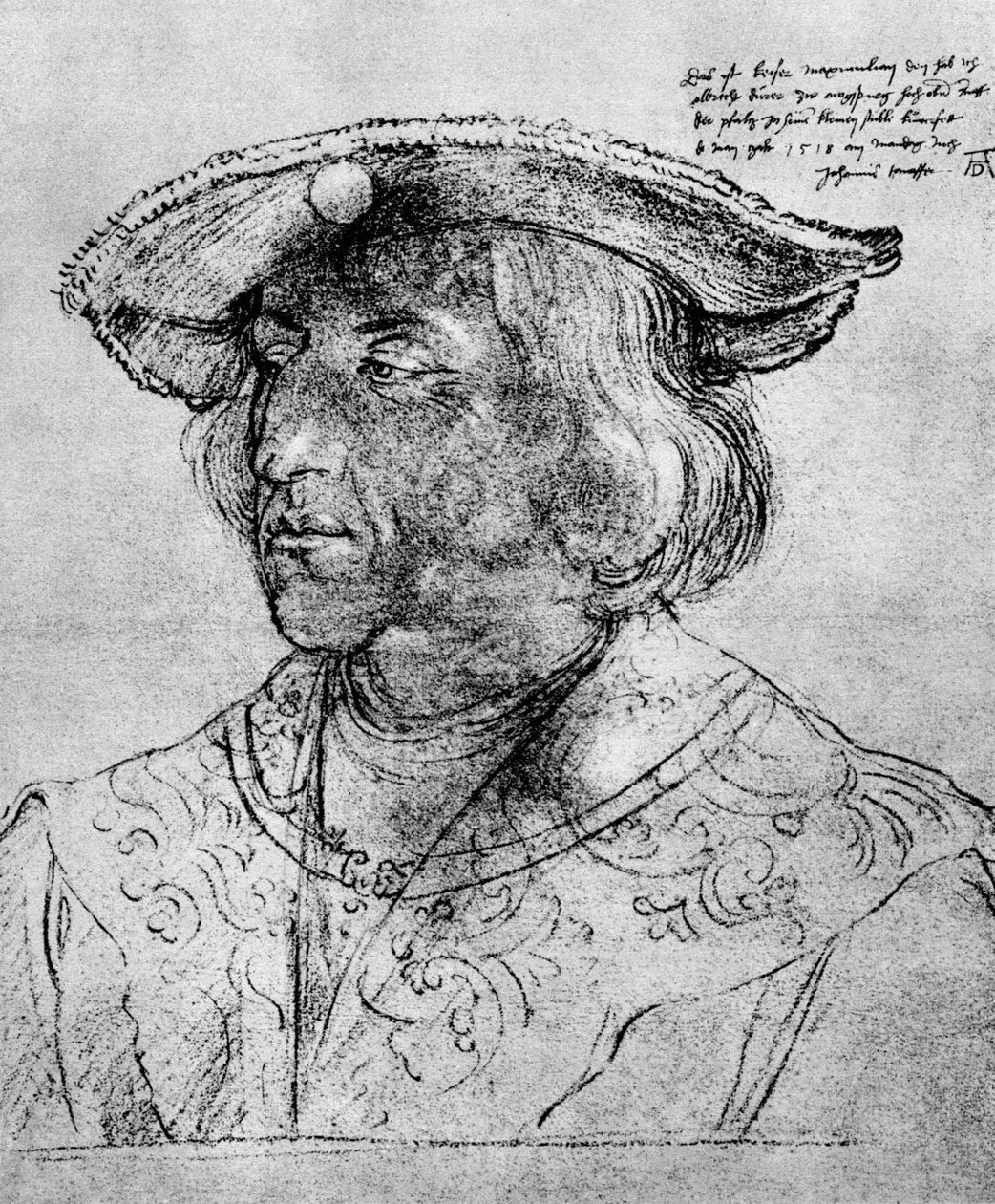 Kaiser Maximilian I., 1518, 1936 von Albrecht Dürer