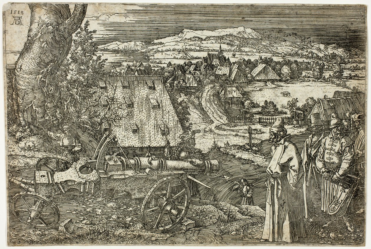 Landschaft mit Kanone von Albrecht Dürer