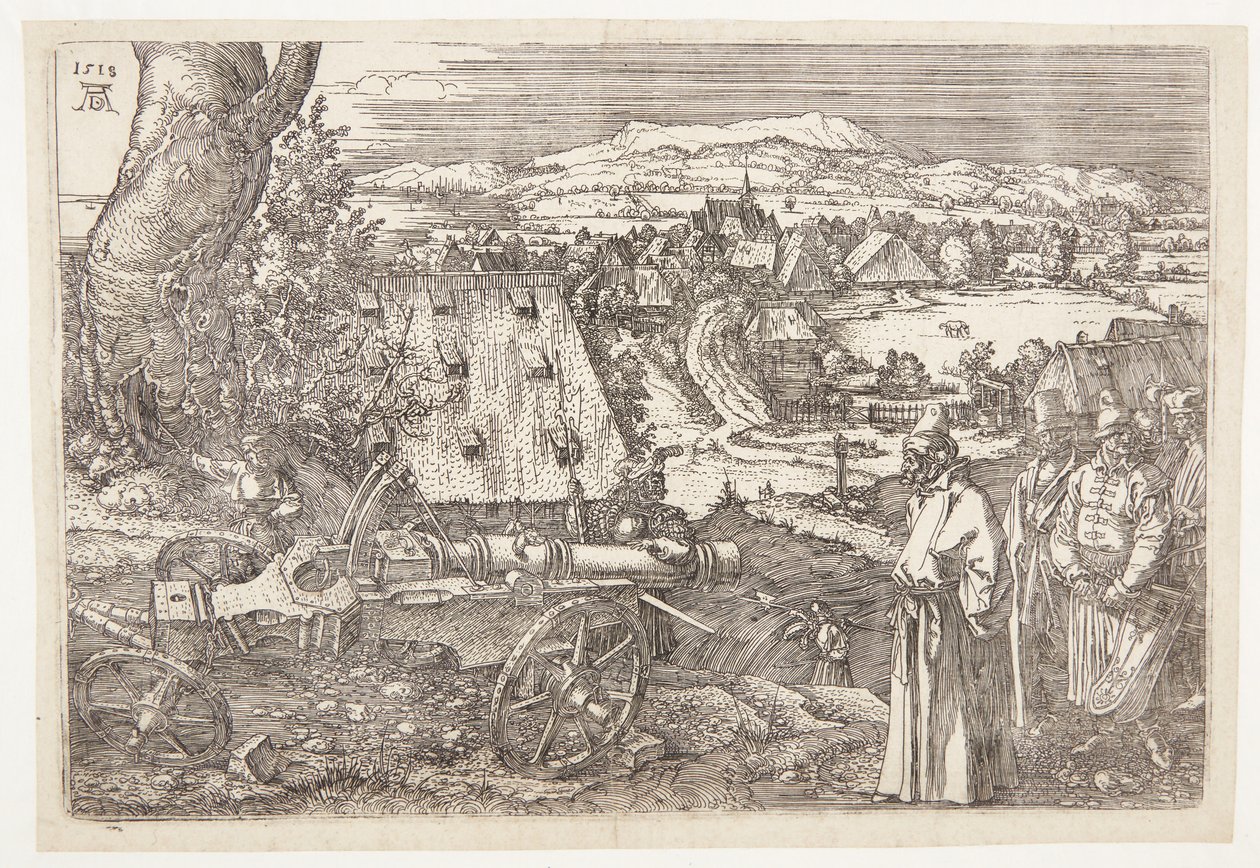 Landschaft mit Kanone von Albrecht Dürer