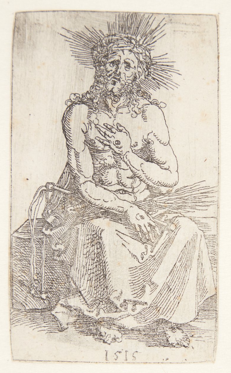 Mann der Schmerzen, sitzend von Albrecht Dürer