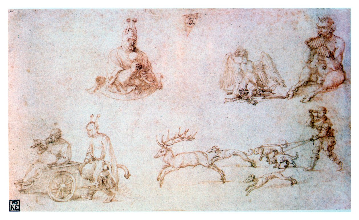 Rote Kreidestudie, um 1500 von Albrecht Dürer