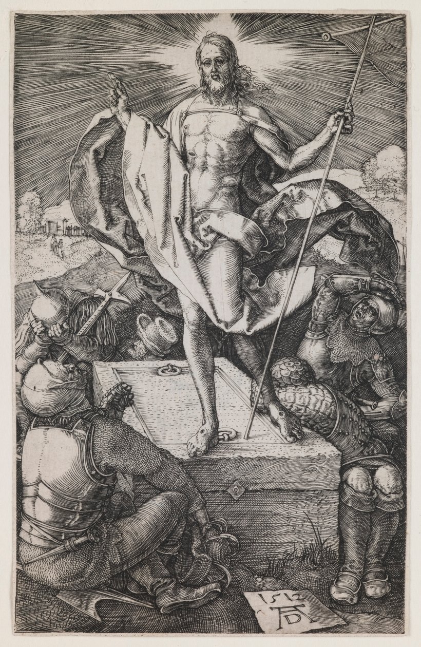 Auferstehung, aus der Serie „Die gravierte Passion“ von Albrecht Dürer