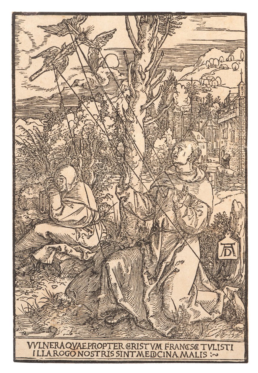 Der heilige Franziskus empfängt die Stigmata, ca. 1505 von Albrecht Dürer