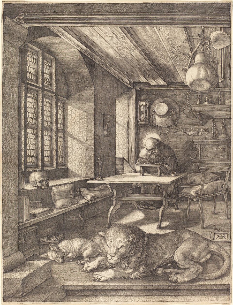 Sankt Hieronymus in seinem Studierzimmer von Albrecht Dürer