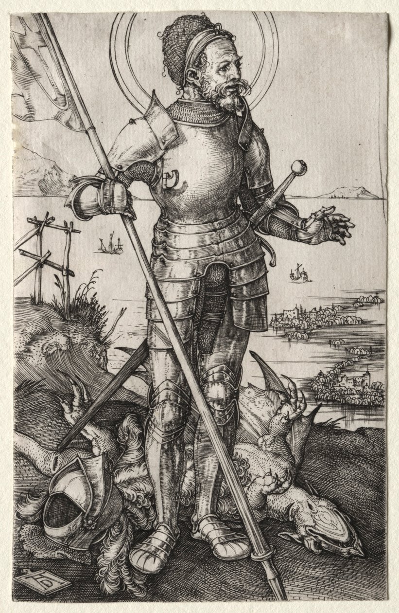 St. Georg zu Fuß, um 1504-1505 von Albrecht Dürer