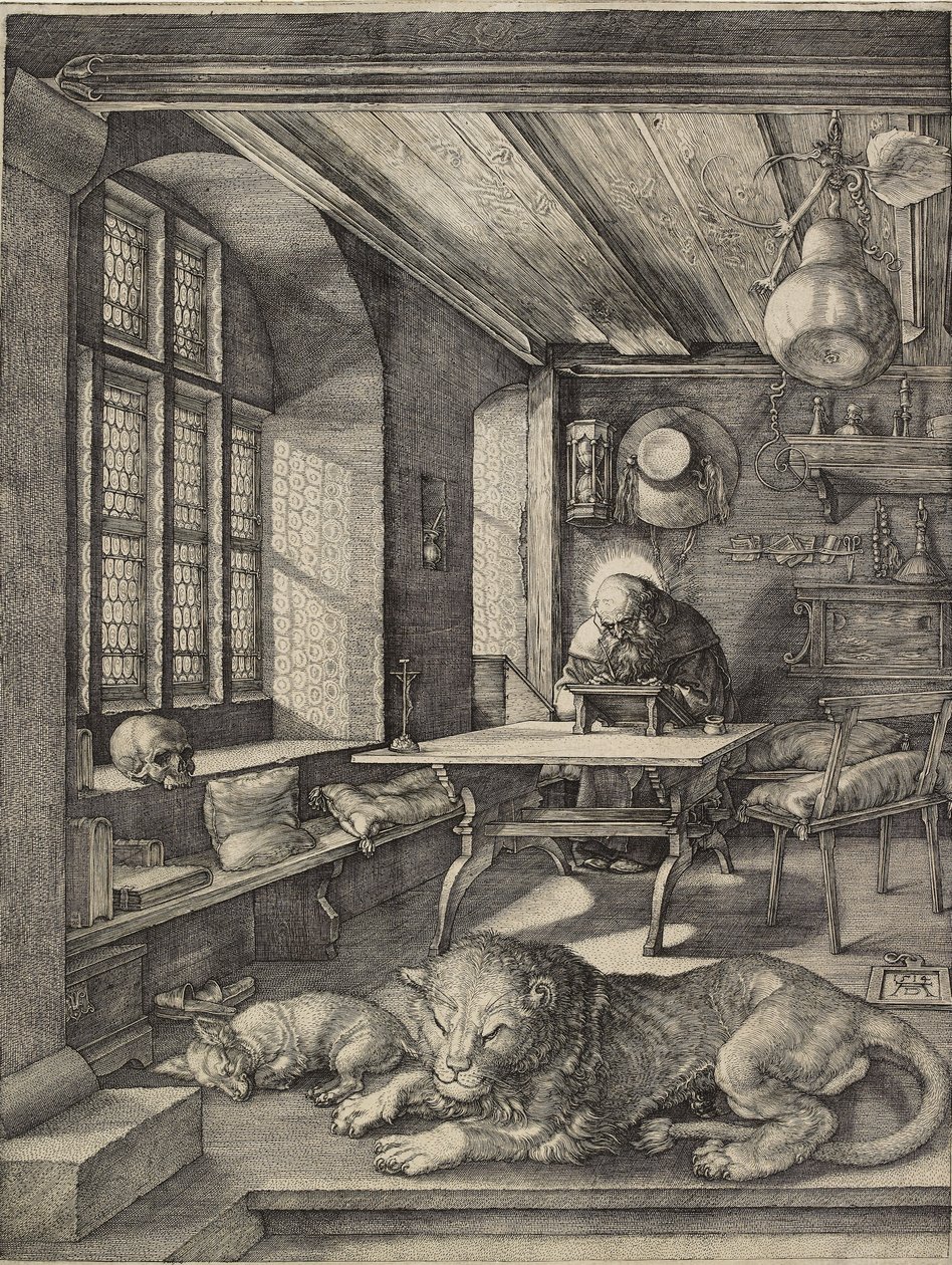 St. Hieronymus in seinem Arbeitszimmer, 1514 von Albrecht Dürer