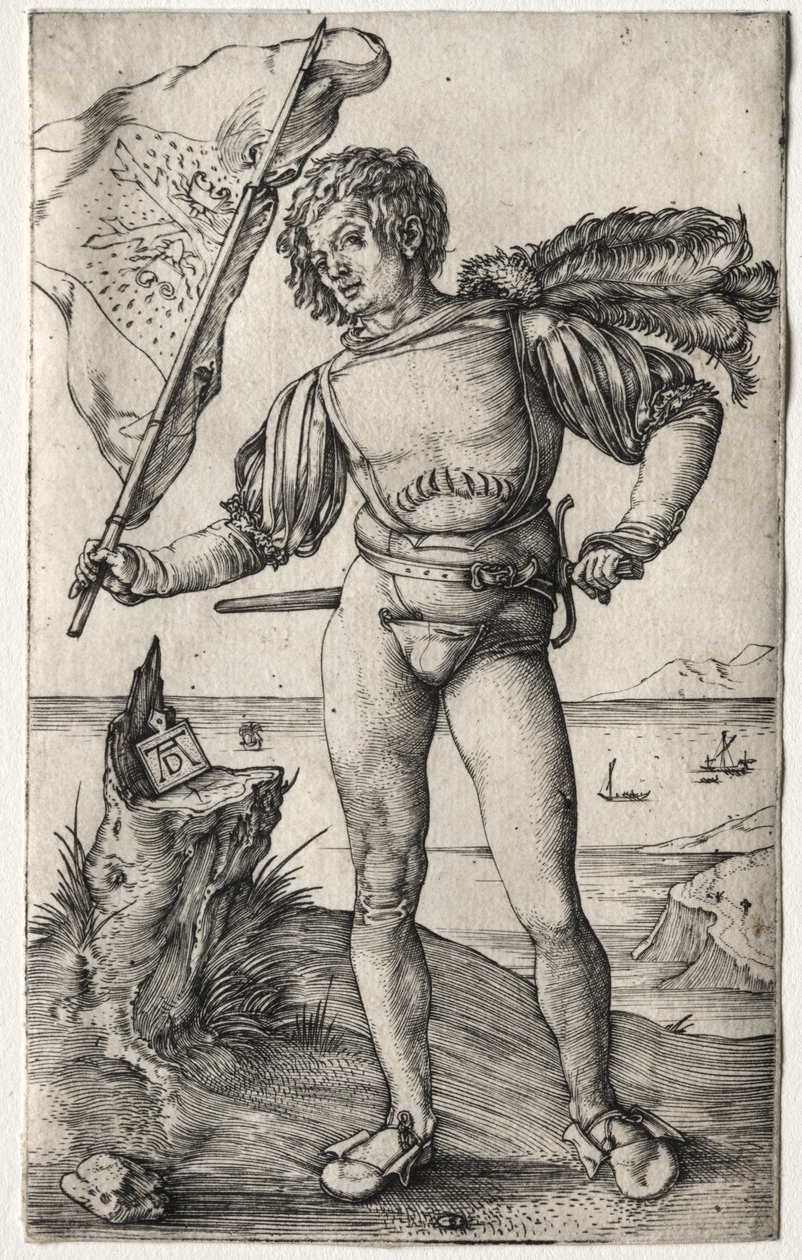 Der burgundische Fahnenträger von Albrecht Dürer