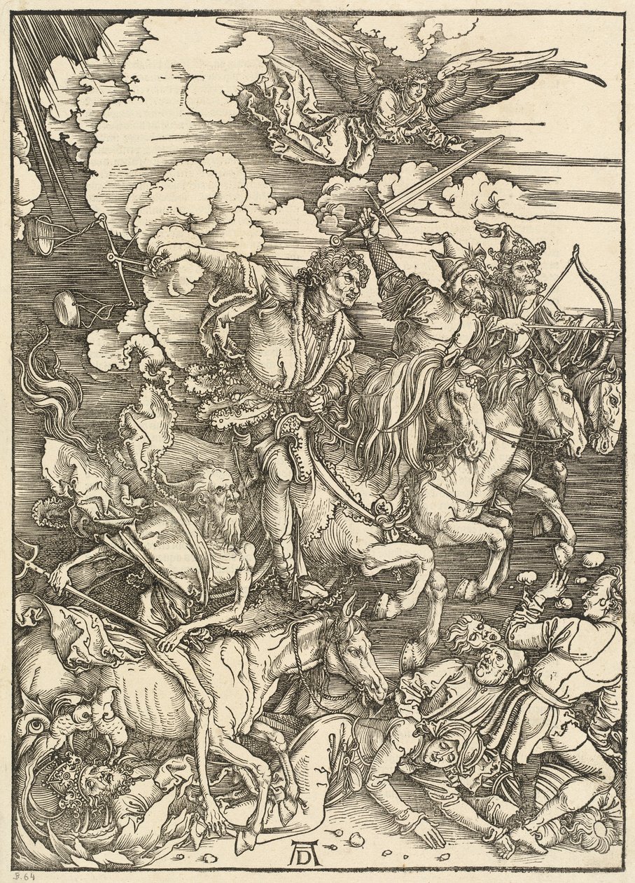 Die vier Reiter der Apokalypse von Albrecht Dürer