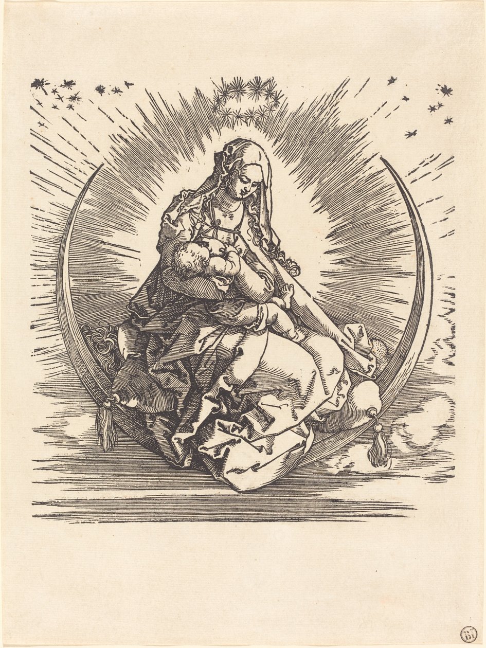 Die Madonna auf der Mondsichel von Albrecht Dürer