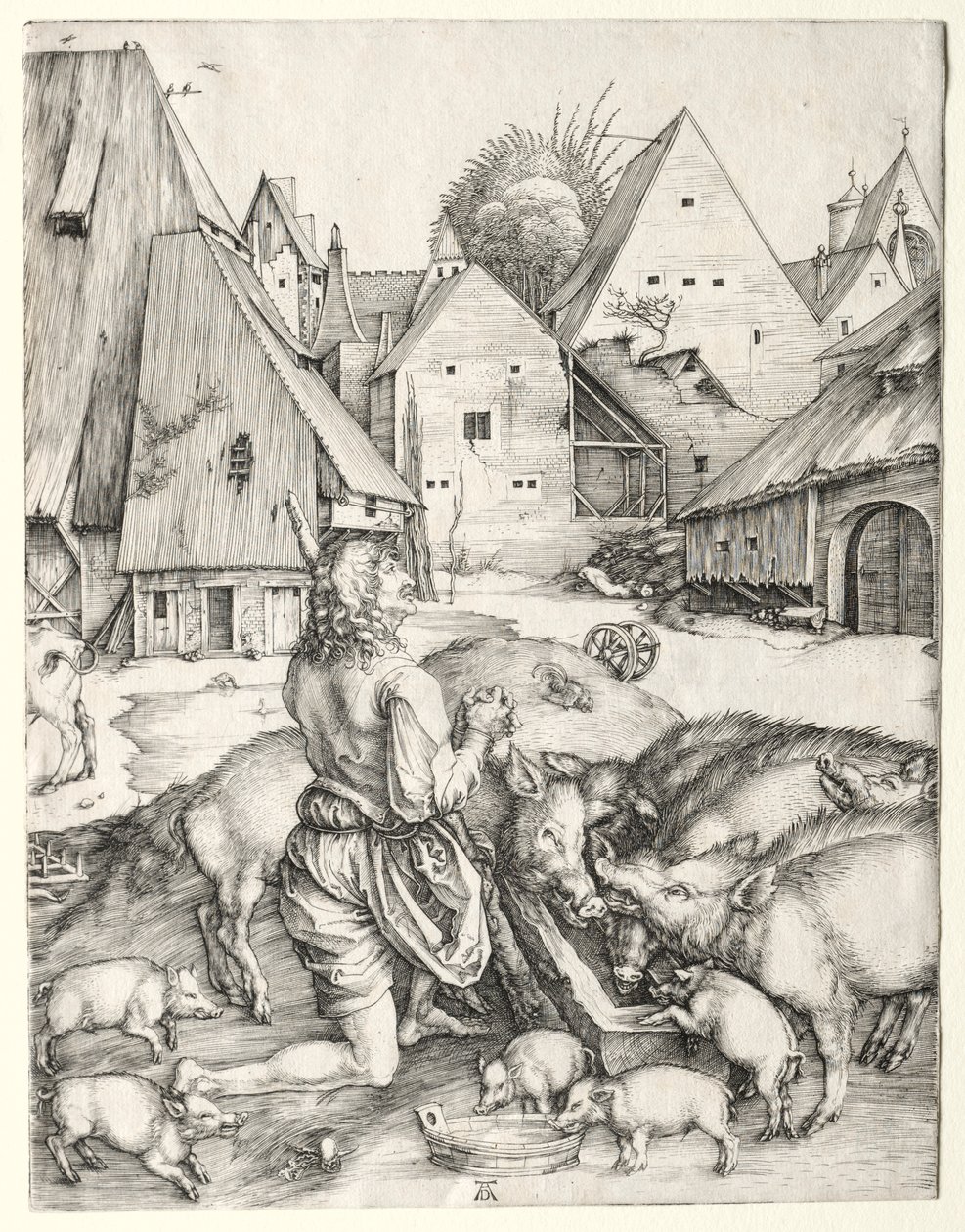 Der verlorene Sohn, ca. 1496 von Albrecht Dürer