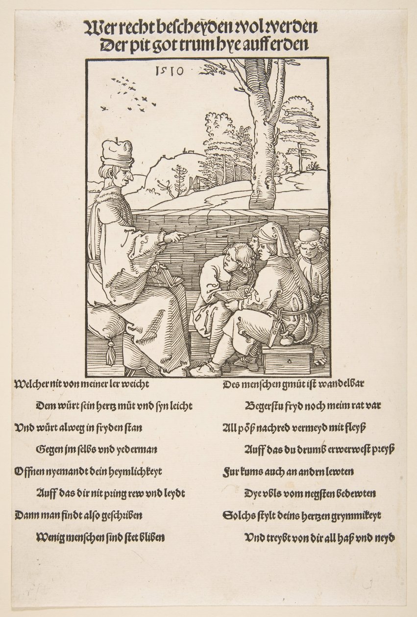 Der Schulmeister von Albrecht Dürer