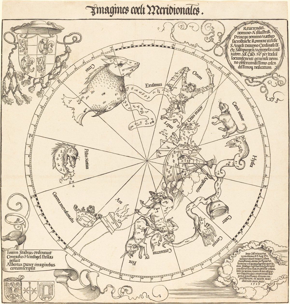 Der südliche Himmelshemisphäre von Albrecht Dürer