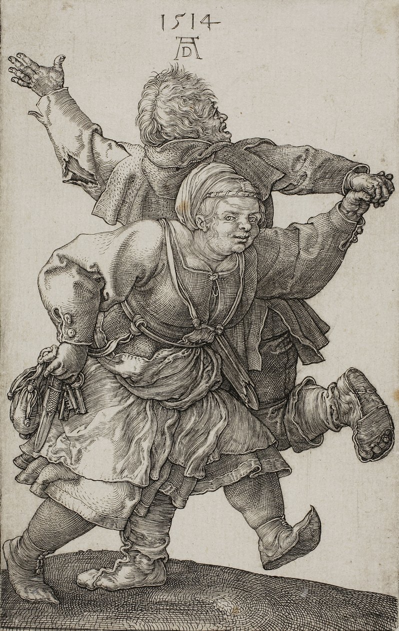 Bauernpaar tanzt, 1514 von Albrecht Dürer