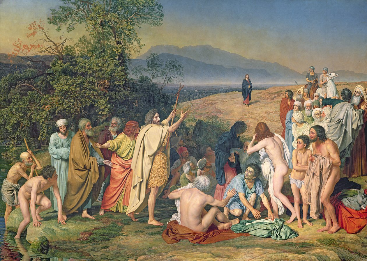 Die Erscheinung Christi vor dem Volk (Die Erscheinung des Messias) 1837-57 von Aleksandr Andreevich Ivanov