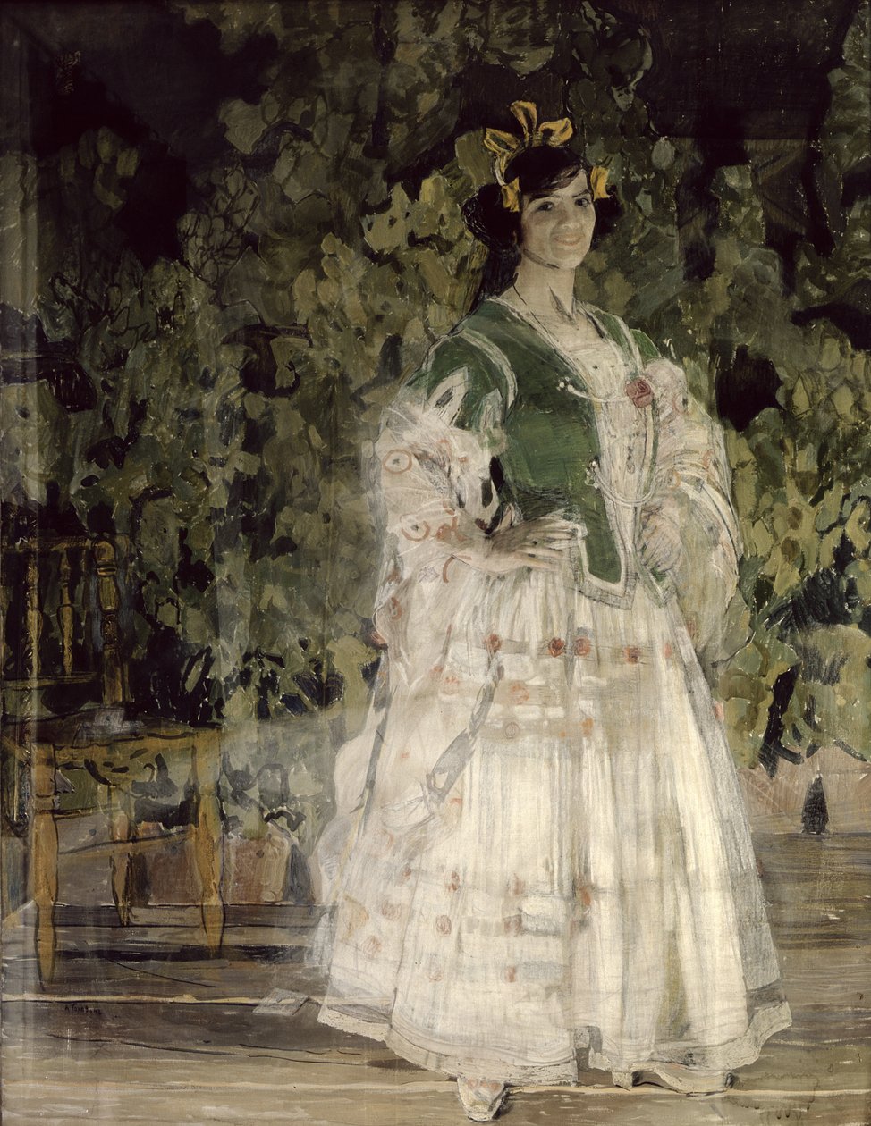 Porträt von Maria Kusnetsova-Benois als Carmen, 1908 von Aleksandr Jakovlevic Golovin
