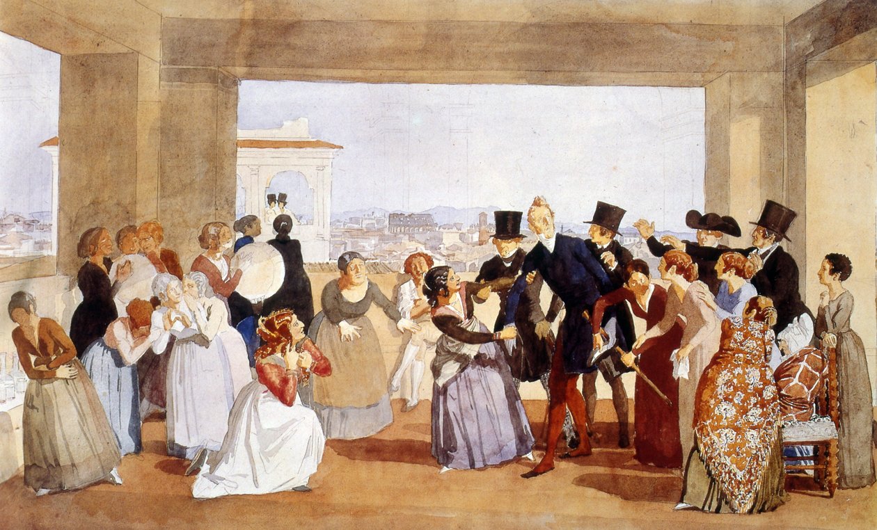 Fest in Rom von Aleksandr Andreevich Ivanov