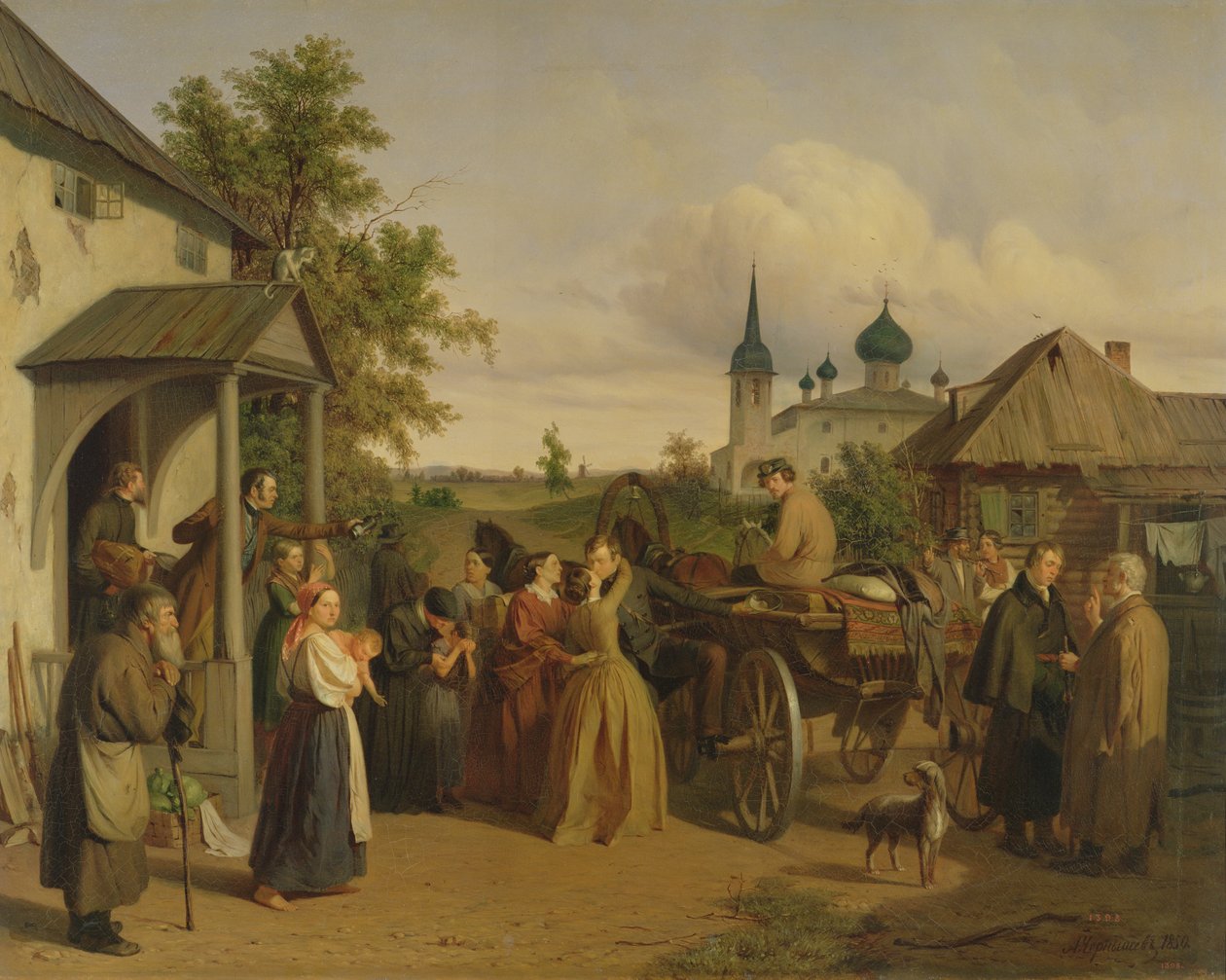 Die Abreise, 1850 von Aleksei Filippovich Chernyshev