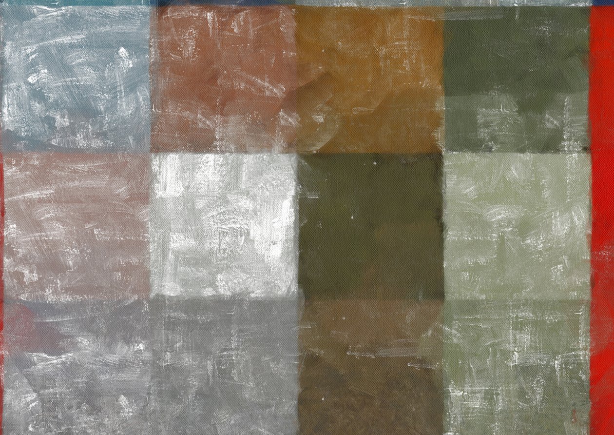 Ohne Titel mit rotem Streifen von Alex Caminker