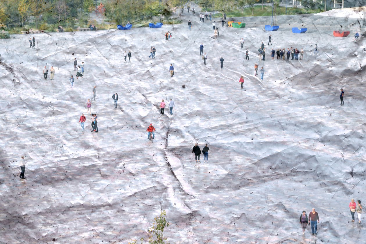 Eis und Papier, 2019 von Alex Caminker