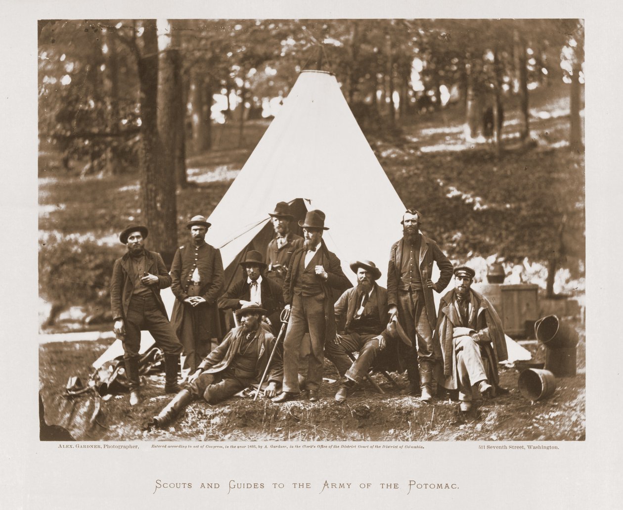 Späher und Führer der Armee des Potomac, 1862 von Alexander Gardner