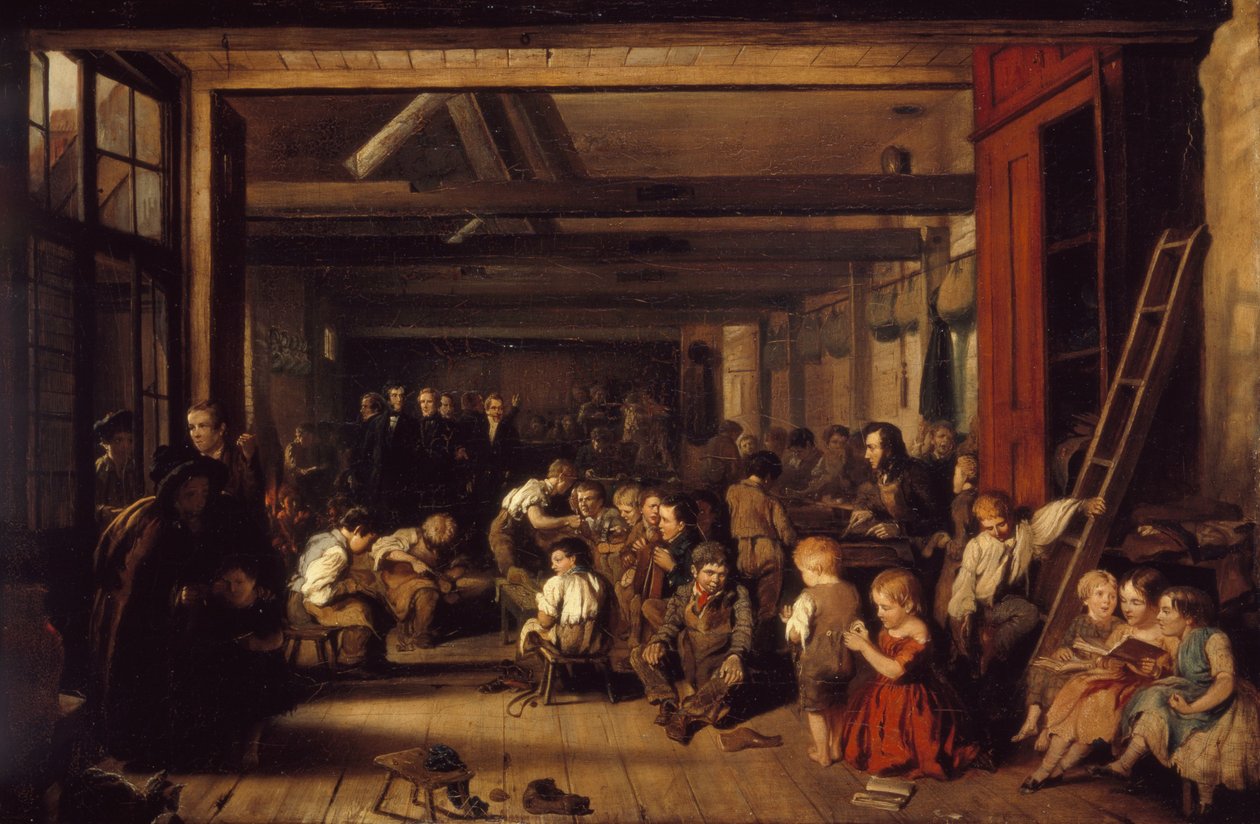 Die erste Armenschule, Westminster, 1851 von Alexander Blaikley