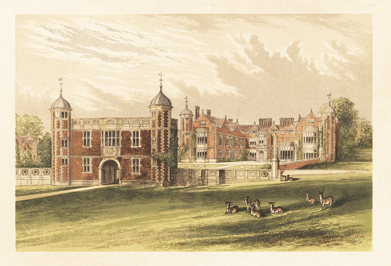 Charlecote, Warwick, England, 1880 (Gravur) von Alexander Francis (after) Lydon
