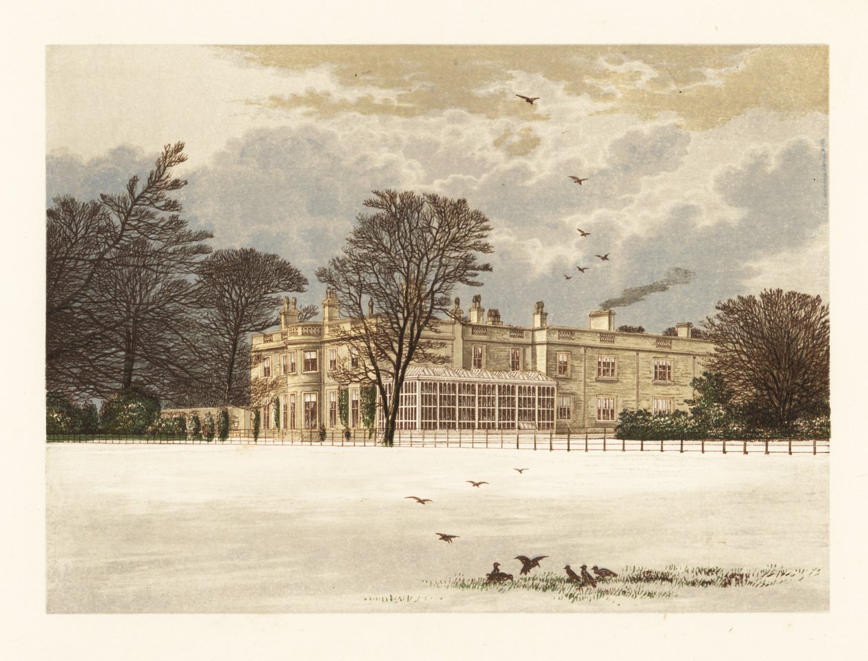 Ednaston Lodge, Derbyshire, England von Alexander Francis (after) Lydon
