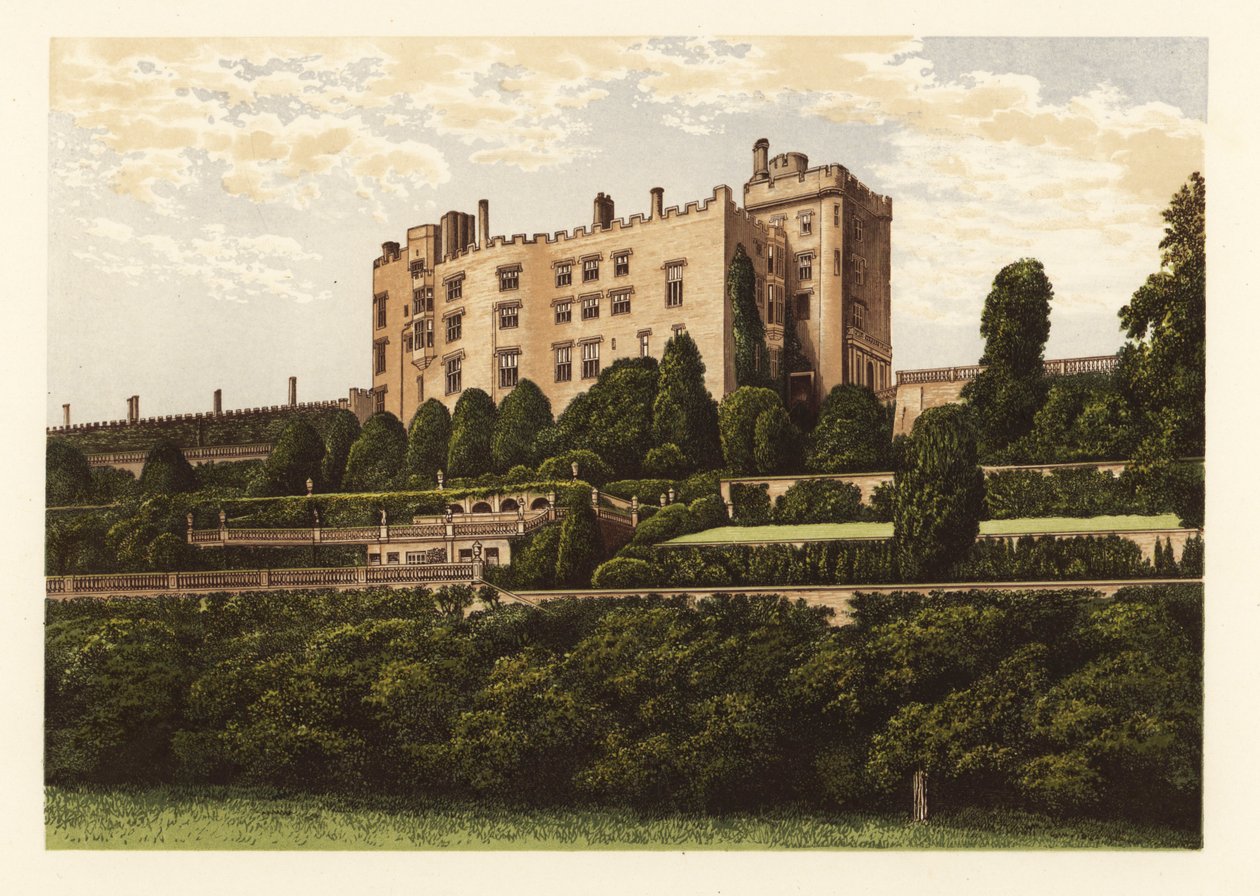 Powis Castle, Montgomeryshire, Wales von Alexander Francis (after) Lydon