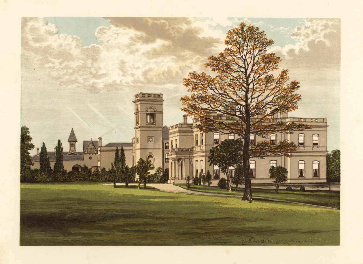 Stowlangtoft Hall, Suffolk, England von Alexander Francis (after) Lydon