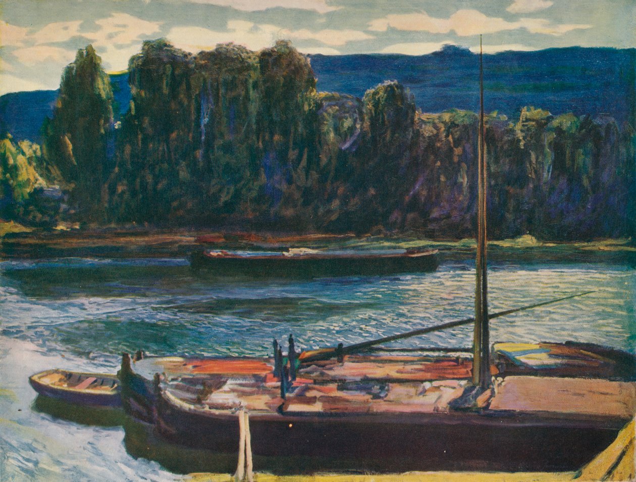 Abend an der Seine, um 1910, 1912 von Alexander Jamieson