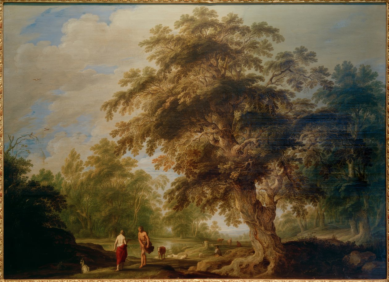Landschaft mit Apollo und der Kumeischen Sibylle von Alexander Keirncx