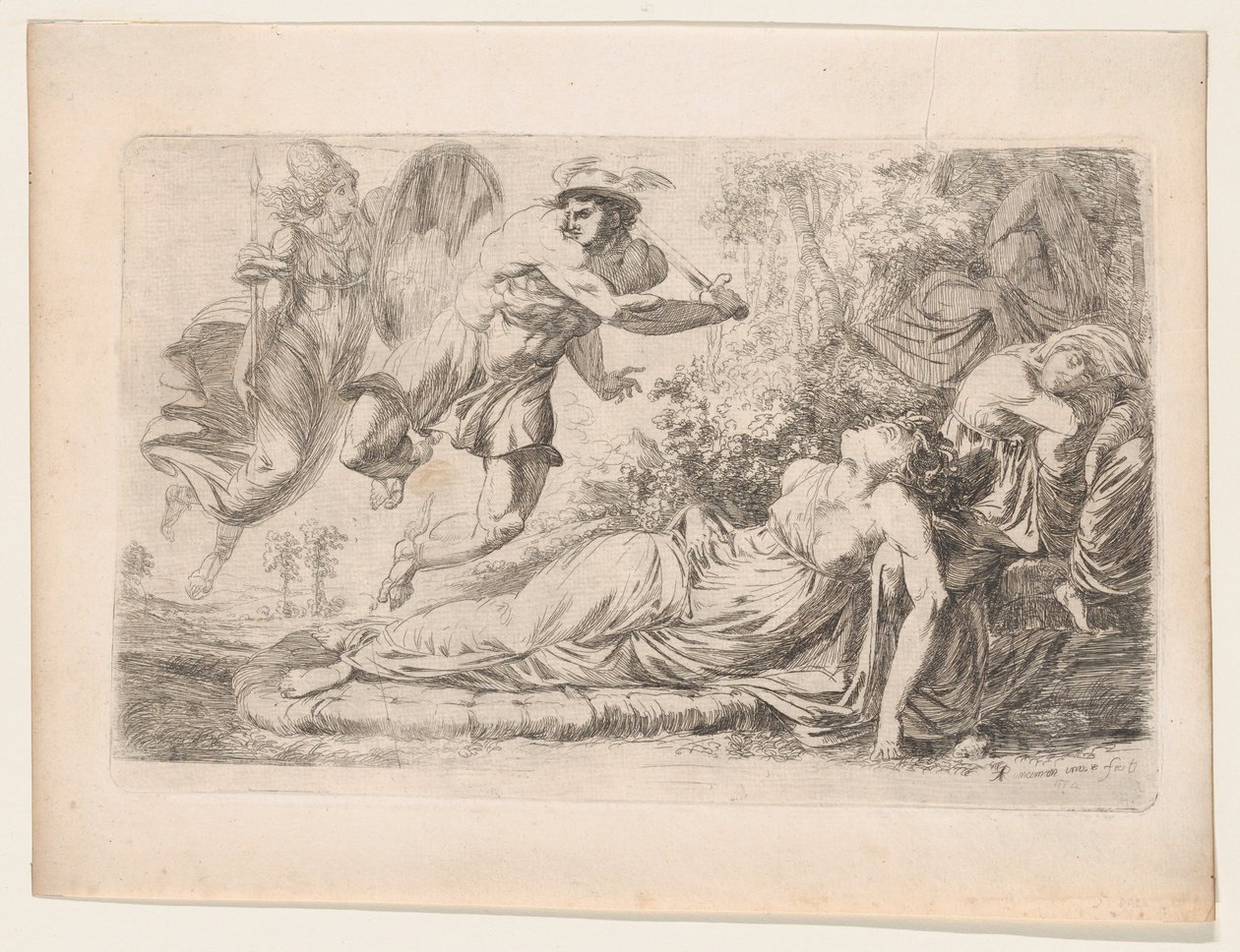 Perseus und die schlafende Medusa von Alexander Runciman