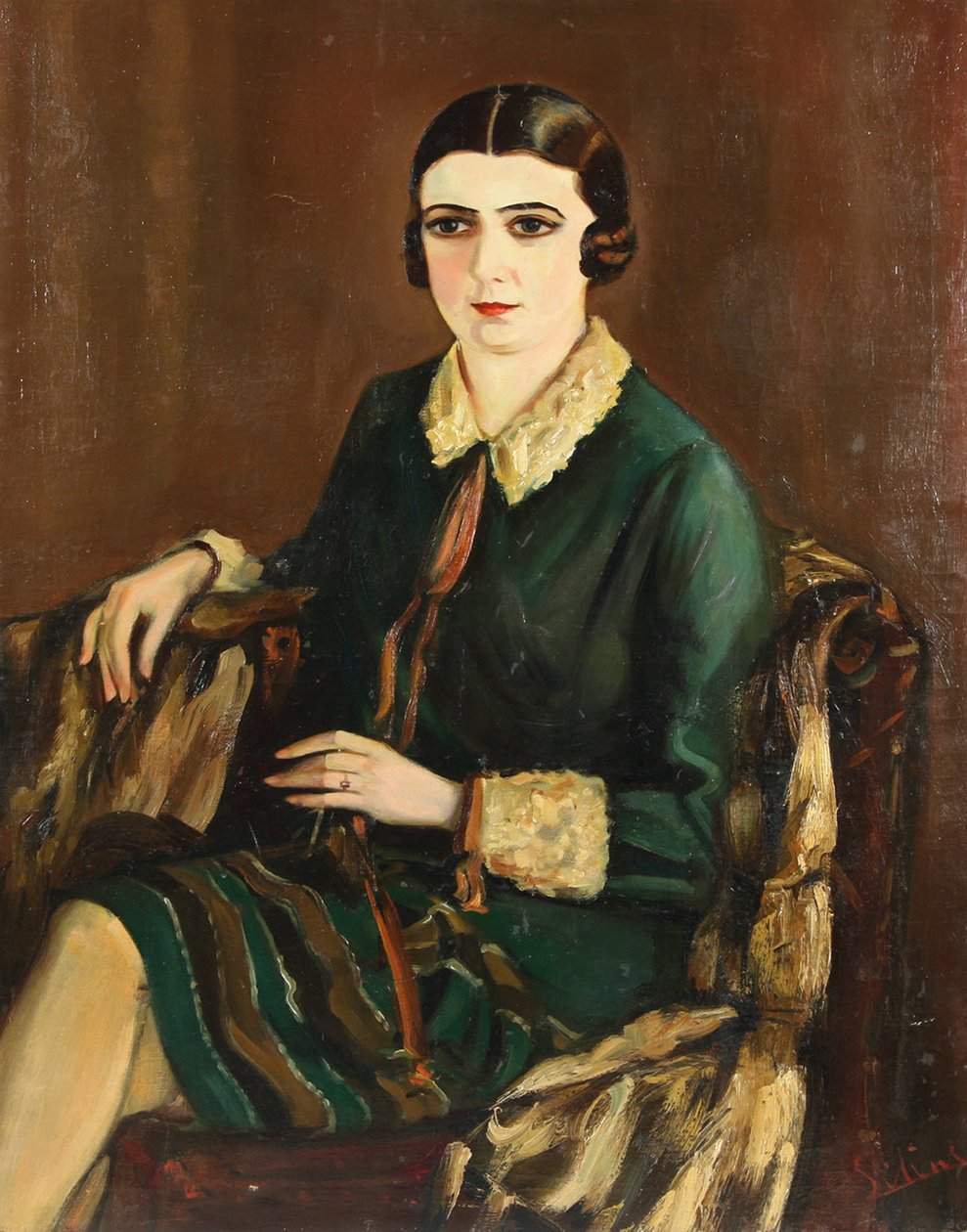 Porträt von Lilya Brik 1891-1978, 1921 von Alexander Silins