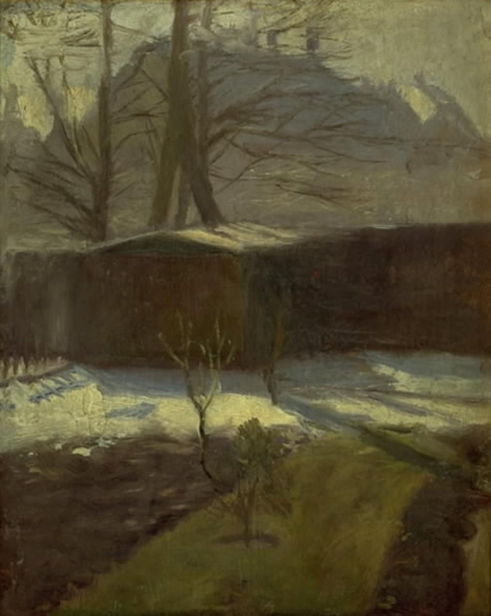 Ein Garten im Winter, Helenevej, Kopenhagen von Alexander Wilde