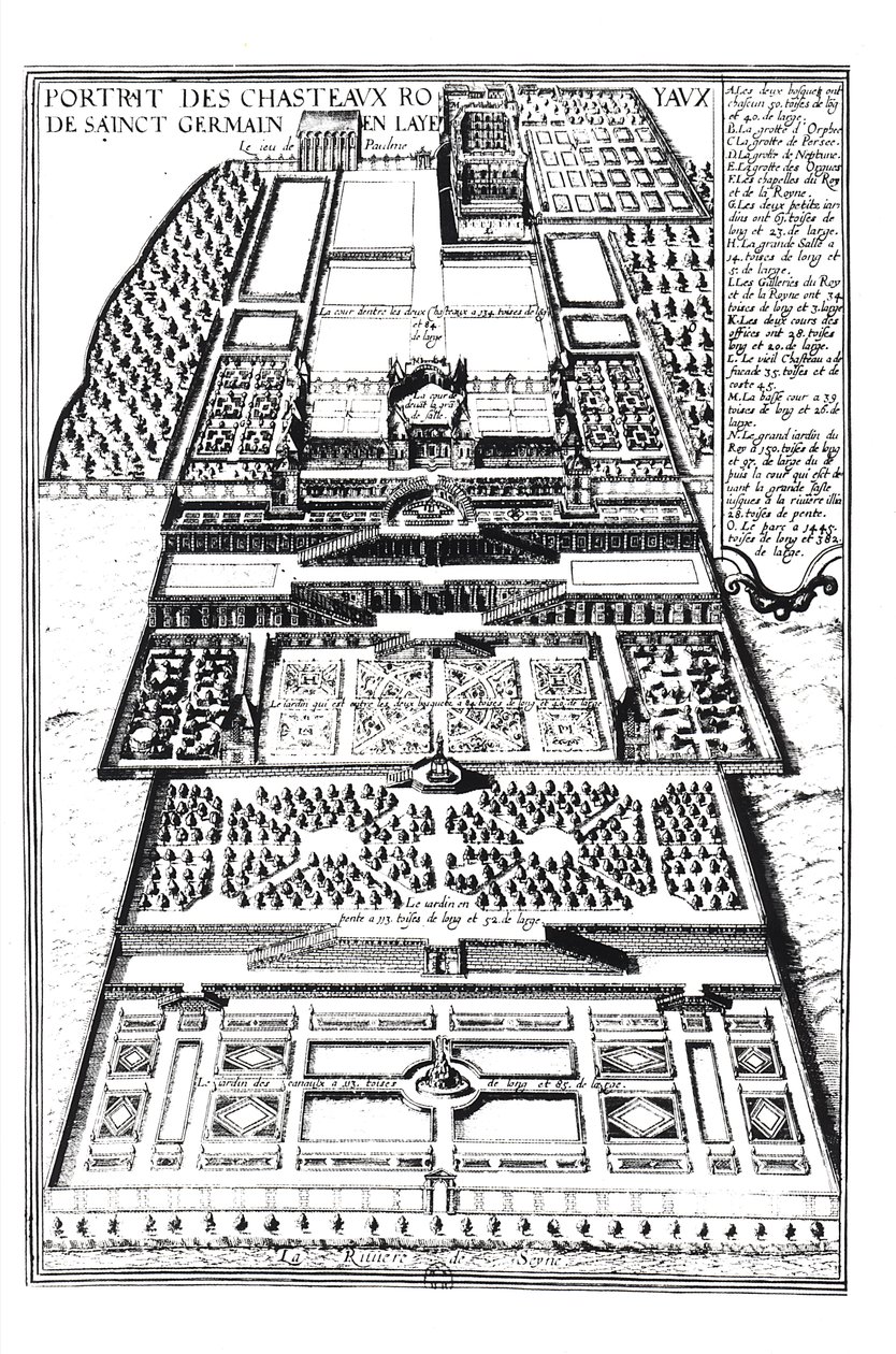 Das neue Schloss von Saint-Germain-en-Laye, 1614 von Alexandre Francini
