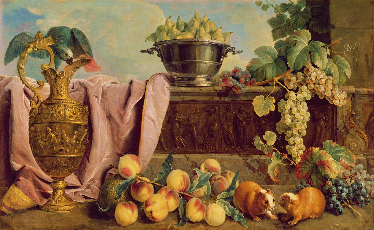 Stillleben mit einem Krug, 1734 von Alexandre Francois Desportes