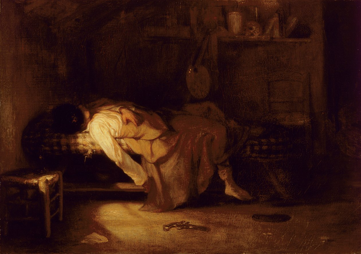 Der Selbstmord, ca. 1836 von Alexandre Gabriel Decamps