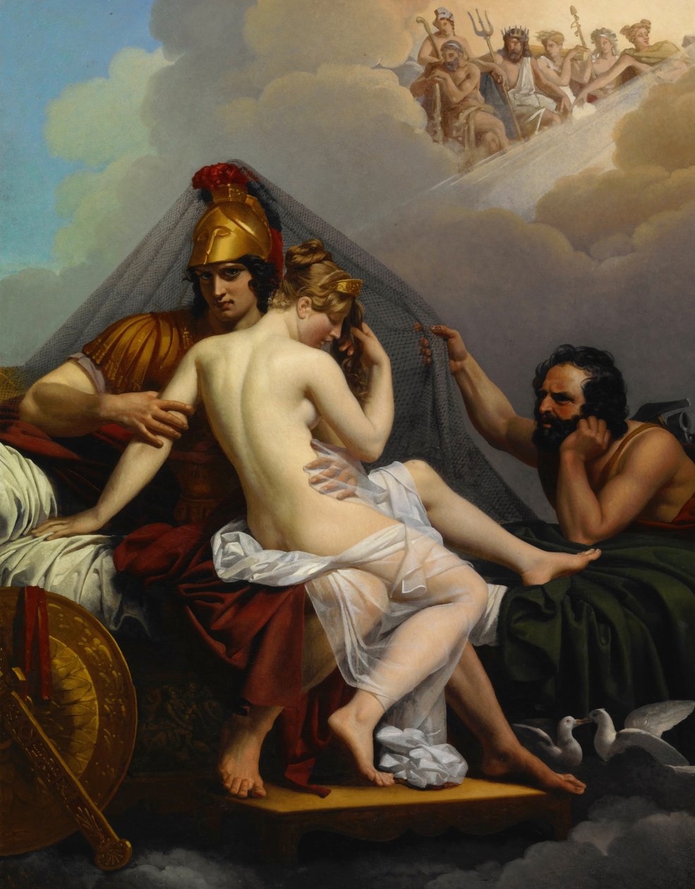Mars und Venus von Vulkan überrascht von Alexandre Charles Guillemot