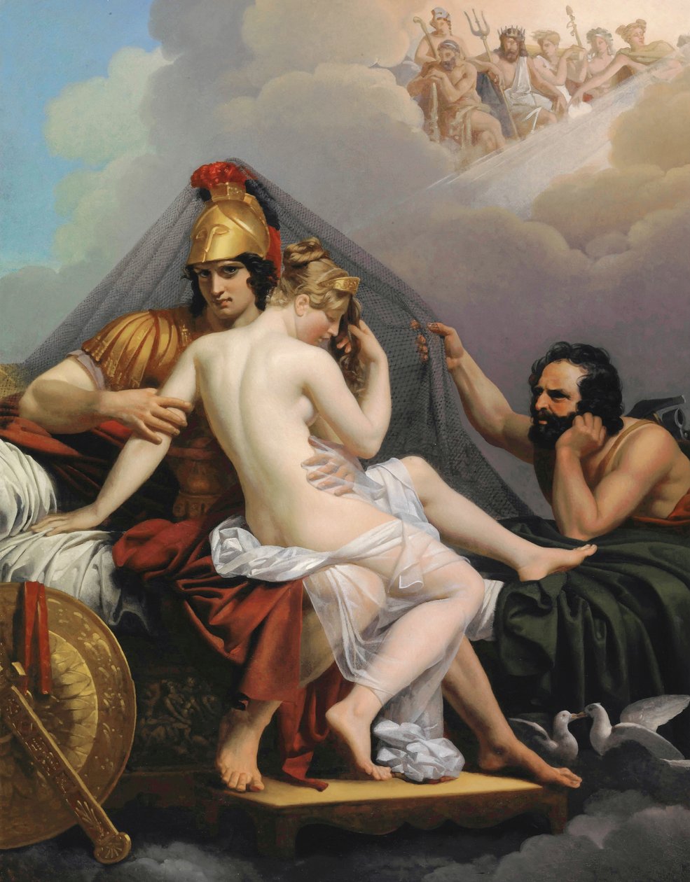 Mars und Venus von Vulkan überrascht von Alexandre Charles Guillemot