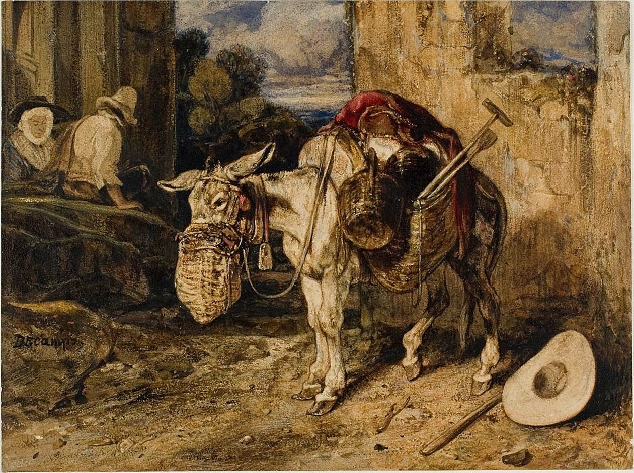 Esel von Alexandre Gabriel Decamps